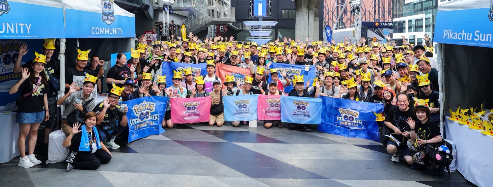 Fans of all ages at Pokémon GO City Safari Bangkok