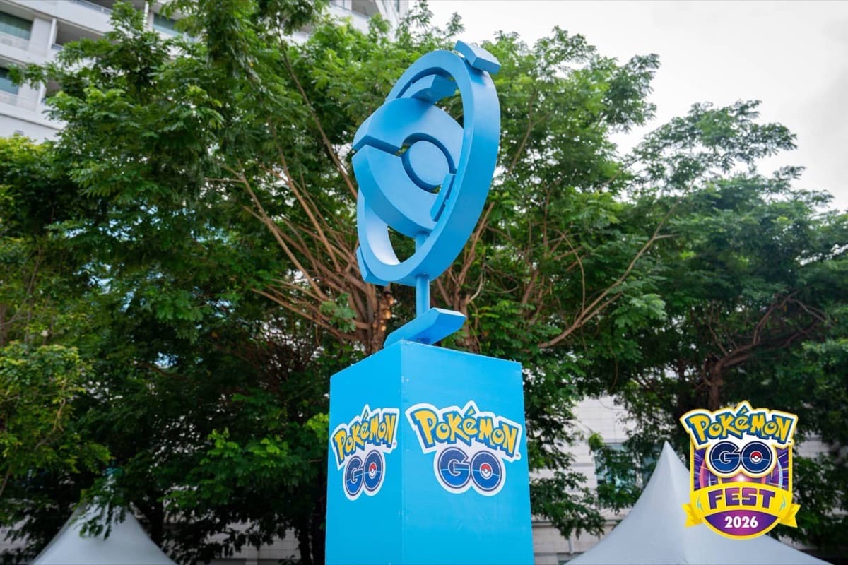 Pokémon GO PokéStop installation at GO Fest 2026 Bangkok